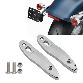 Turn Signal Extension Bracket License Plate Relocation Kit Fit for Softail 00-20 Generic