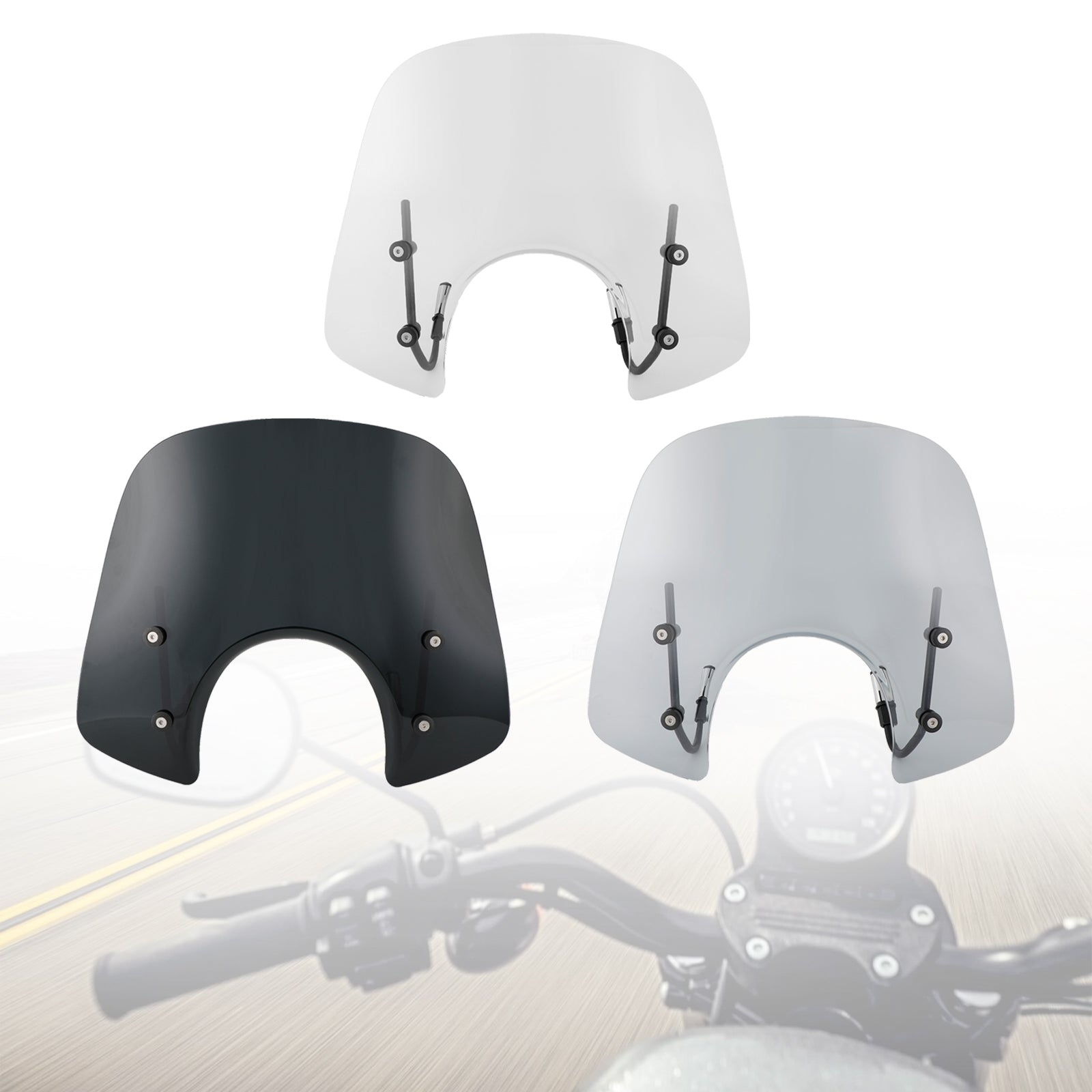 ABS Motorcycle Windshield WindScreen fit for Vespa Primavera 150 2014-2021 Generic
