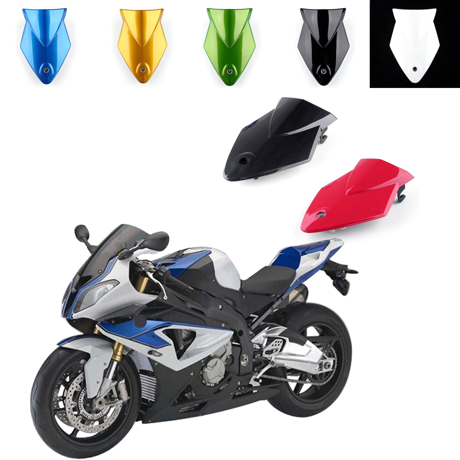 09-14 BMW S1000RR Soziusabdeckung hinten