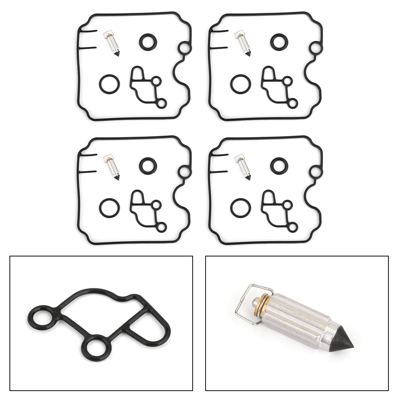 Kit de réparation de reconstruction de carburateur 4 ensembles pour Yamaha FZR 600 FZR-600 Carb 1989-1999