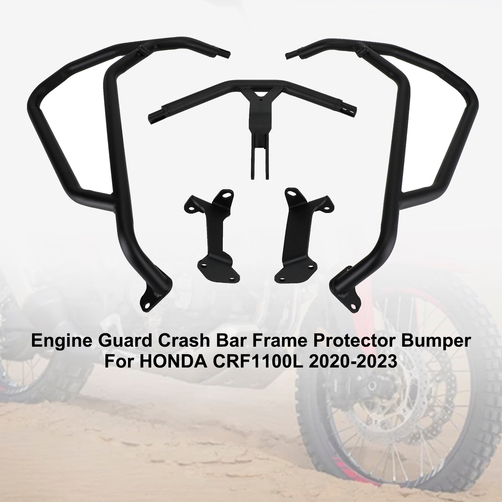 Engine Guard Crash Bar Frame Protector Bumper For Honda Crf 1100L 20-22 21 Silver
