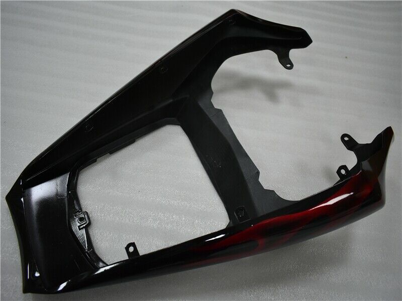 Amotopart 2003-2004 Yamaha YZF R6 Fairing Black&Red Flame Kit