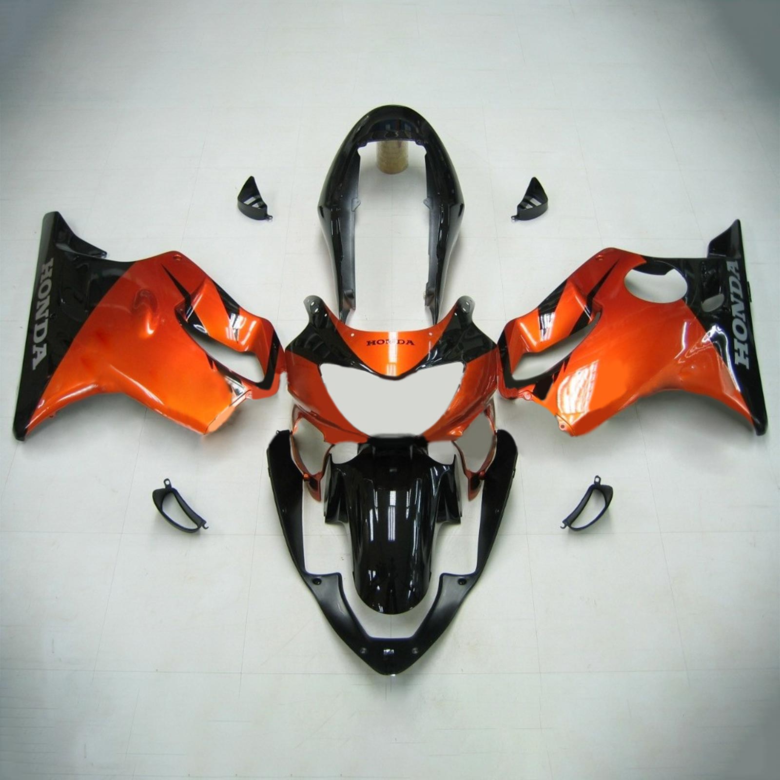 Amotopart Honda CBR600F4 1999-2000 Blank Orange&BKåbesæt med manglende
