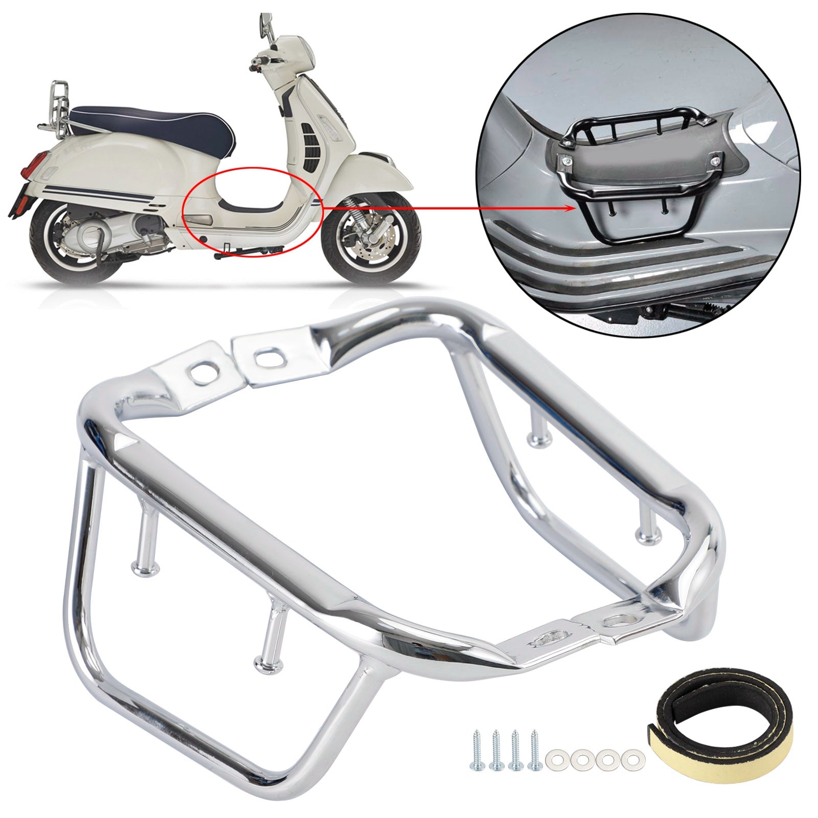 Support de support latéral de panneau de plancher pour Vespa Primavera Sprint 50 125 150