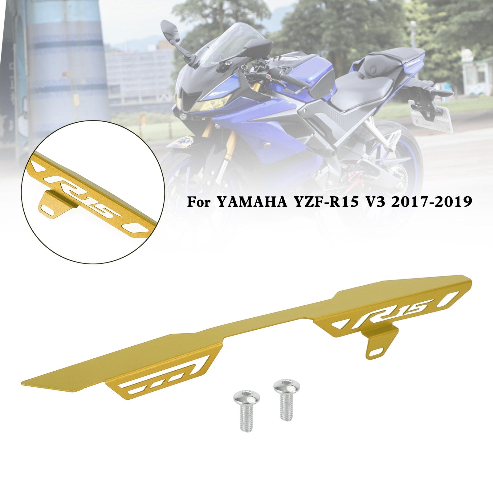 Rear Sprocket Chain Guard Protector Cover For YAMAHA YZF R15 V3 2017-2019 Generic