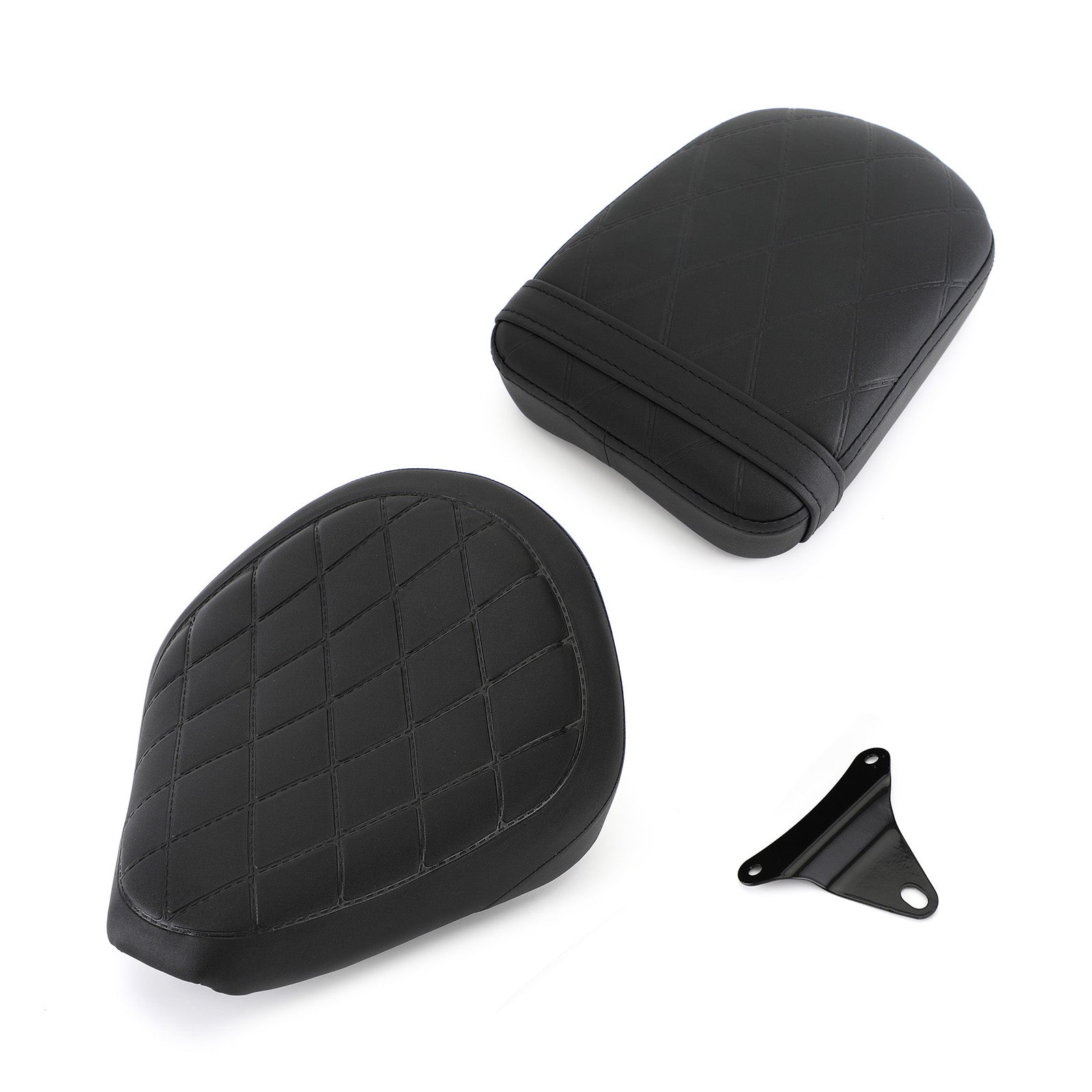 Black Double Seat Cushion Saddle Pad Fit for Honda CMX500 CMX300 Rebel 2017-2021