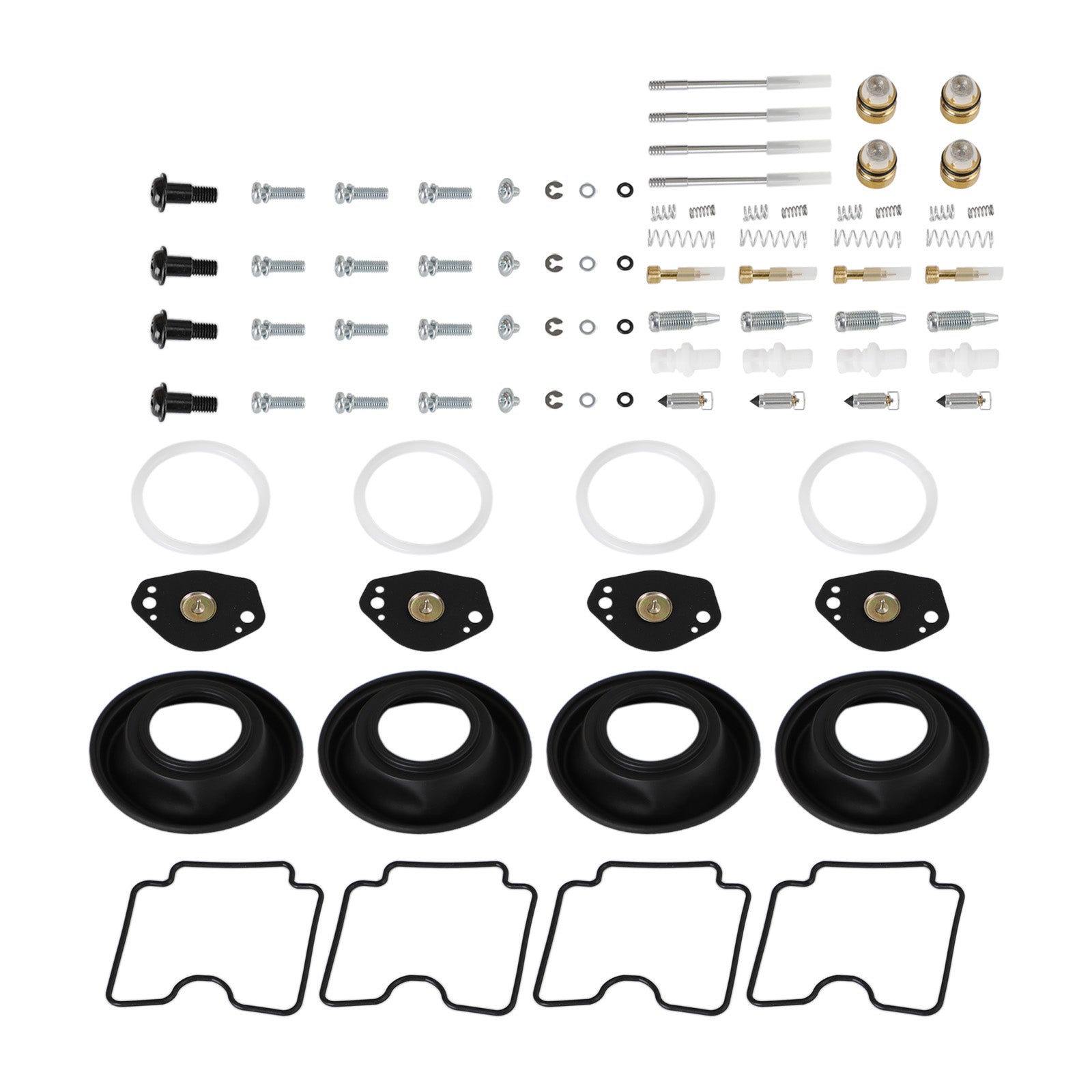 Kit de réparation de reconstruction de carburateur 4X, adapté à Suzuki DRZ400 DRZ400E DRZ400S DRZ400SM générique