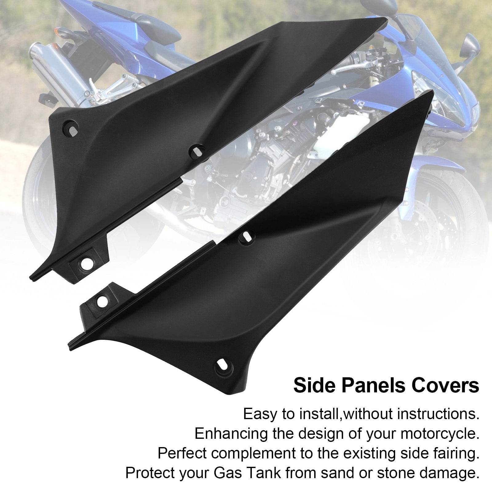 Gas Tank Side Trim Cover Panel Fairing Cowl for Yamaha YZF R1 2002-2003 Generic