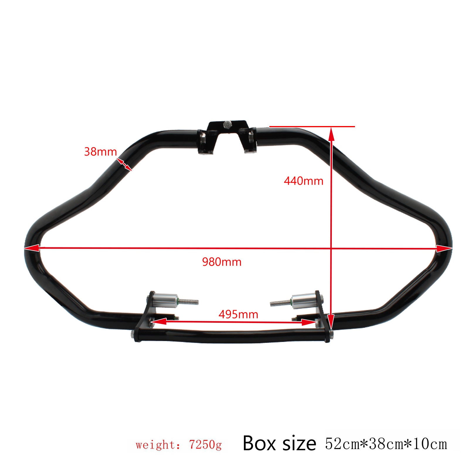 Stoßstange, Motorschutz, Sturzbügel, schwarz, für Bmw R18 Classic 2020–2021