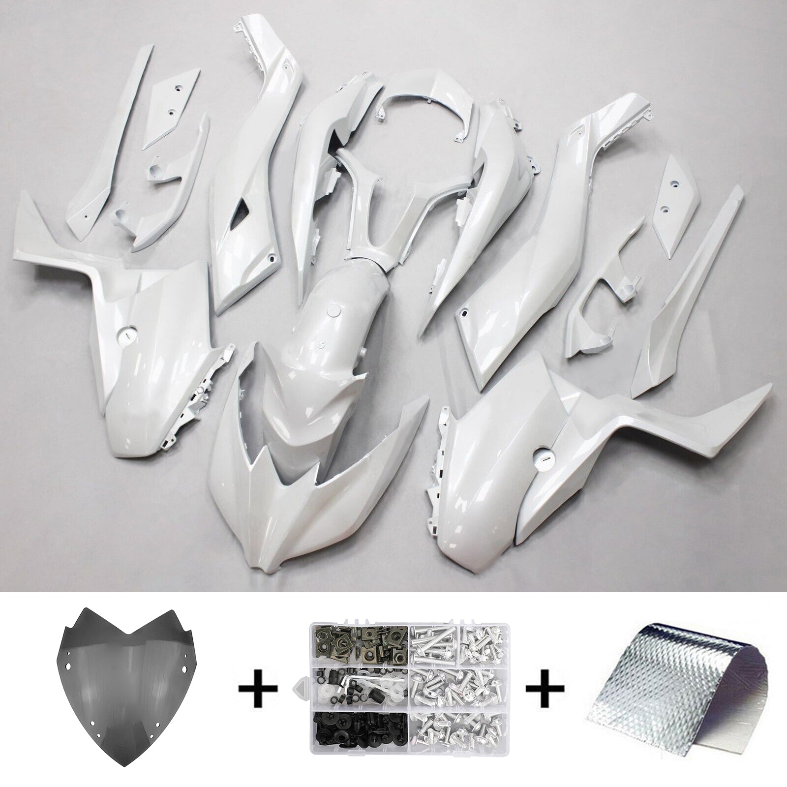 Amotopart 2017-2021 Yamaha XMAX300 Fairing White Kit