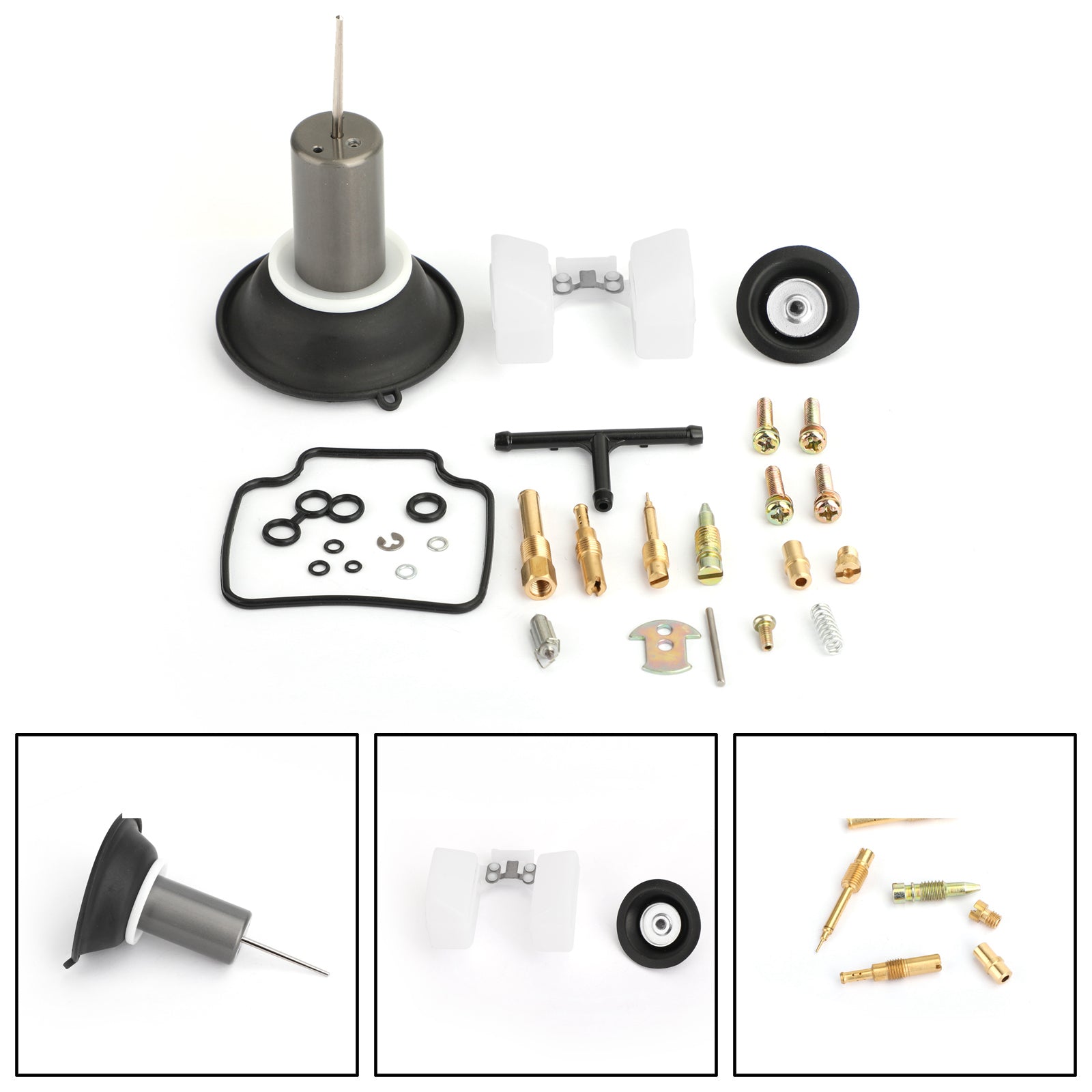 Carburetor Rebuild Kit Plunger Carburetor Repair Rebuild Kit Fit For Go Kart Scooter GY6 125CC ATV