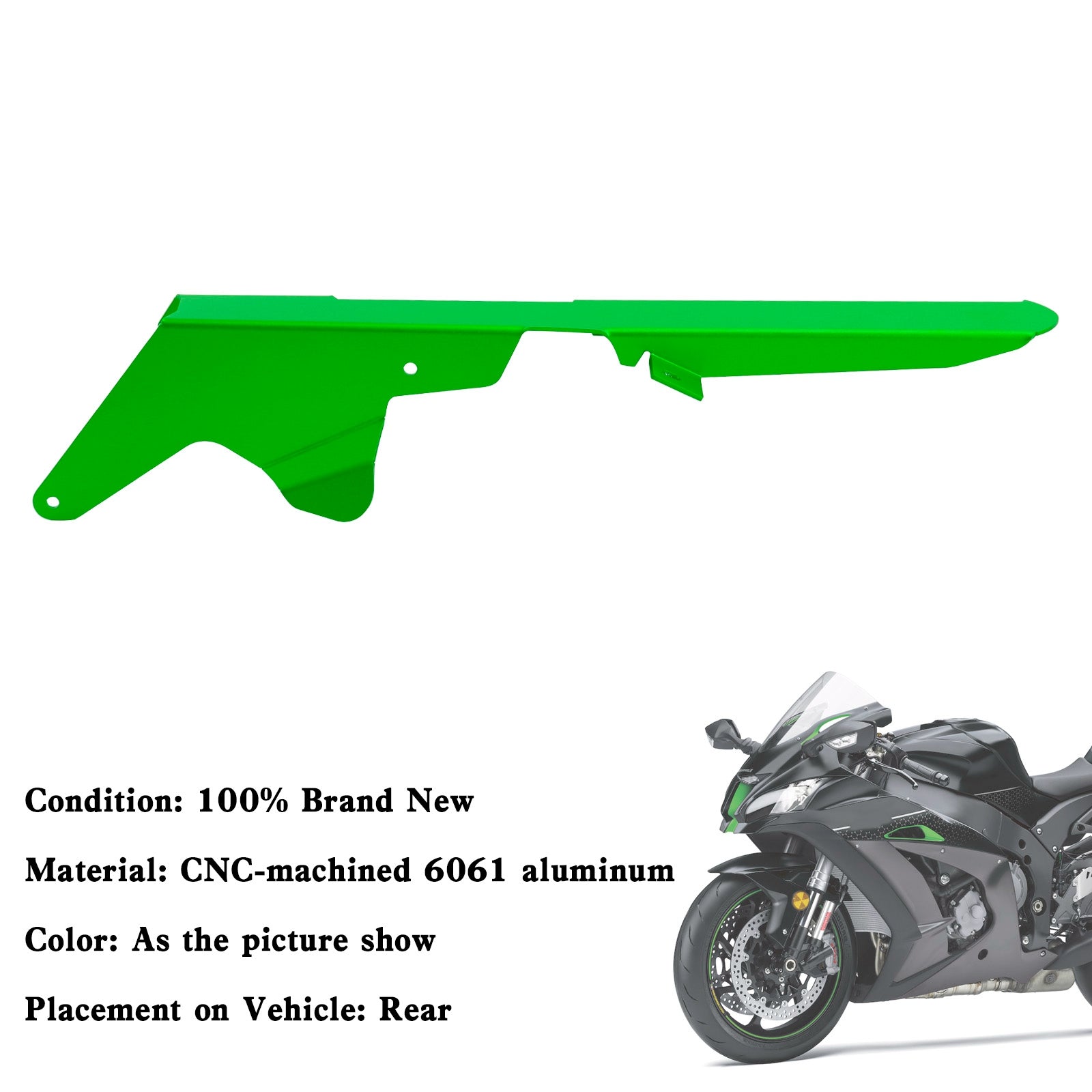 Couvercle de protection de chaîne de pignon pour KAWASAKI ZX-10R 2011 – 2018