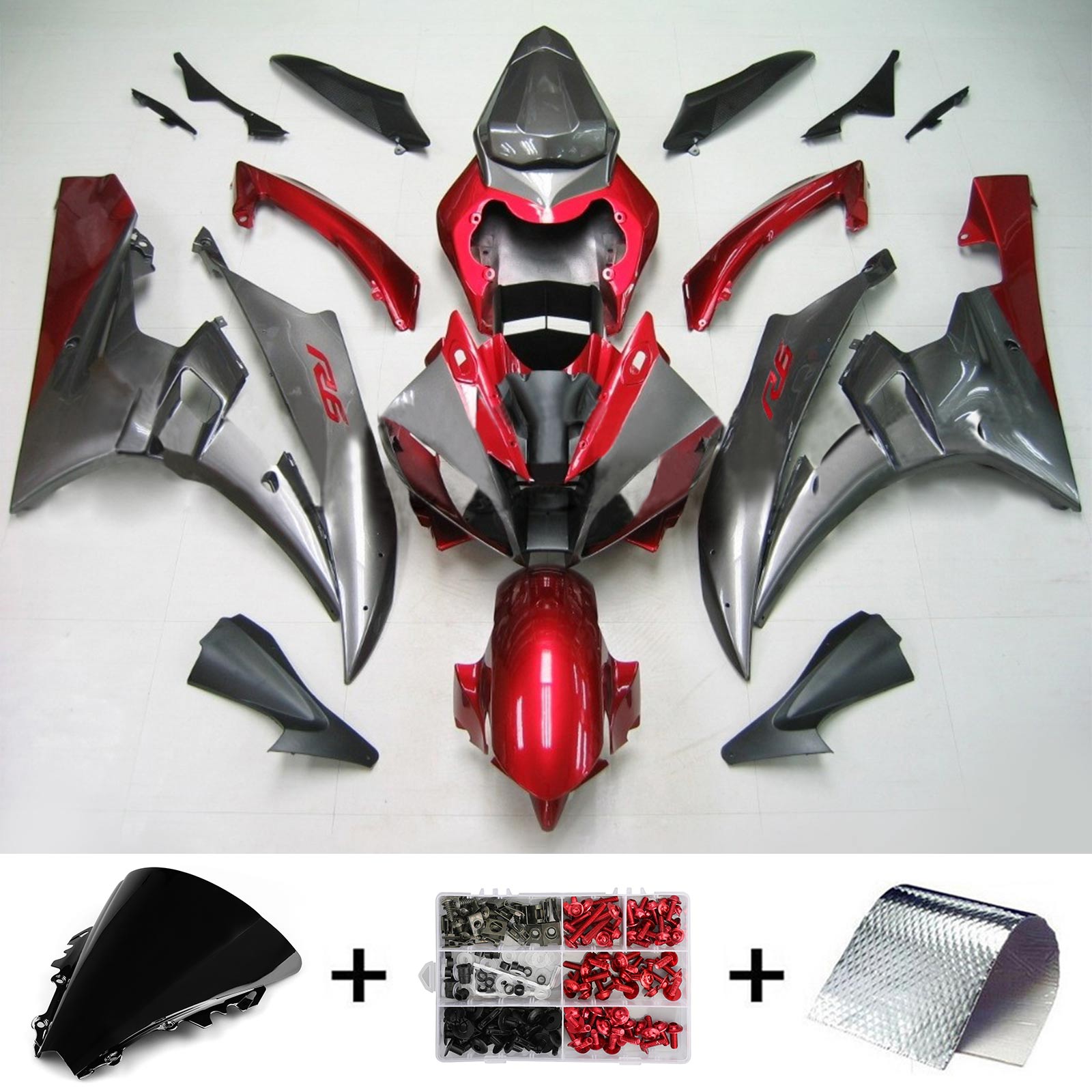 Injection Fairing Kit Bodywork Plastic ABS fit For Yamaha YZF 600 R6 2006-2007