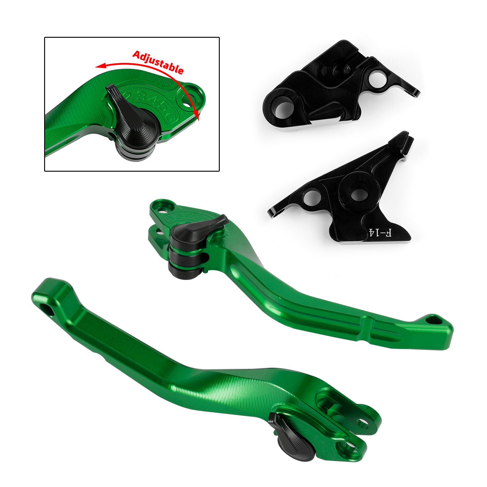 CNC Short Clutch Brake Lever fit for Kawasaki ZZR600 ZXR400 Z750S ZX9R ER-5