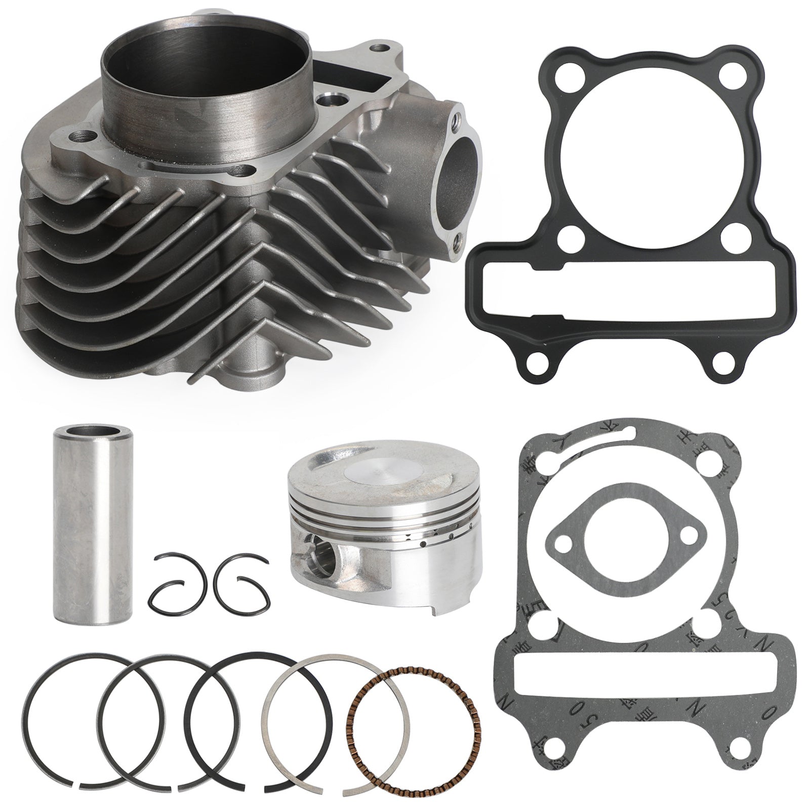 172cc Zylinder-Upgrade-Kit (61 mm Bohrung) Kolbendichtung für GY6 125cc 150cc Motoren Generisch