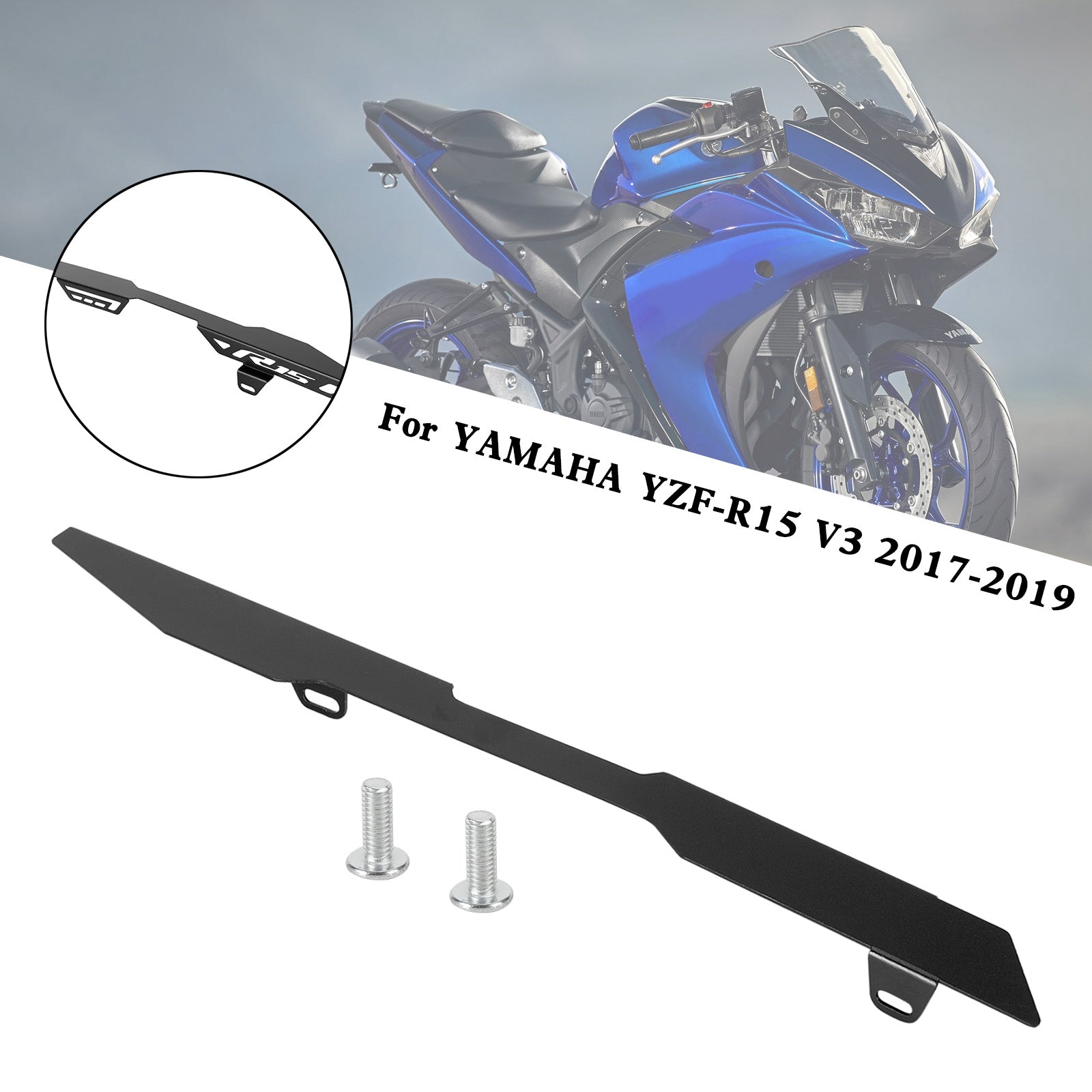 Rear Sprocket Chain Guard Protector Cover For YAMAHA YZF R15 V3 2017-2019 Generic