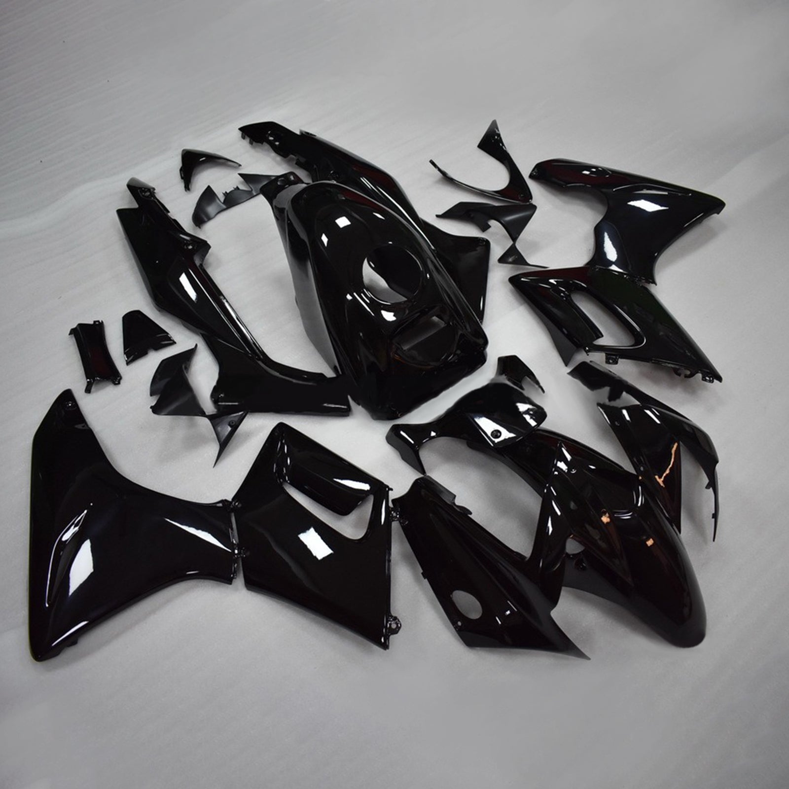 Amotopart 2002-2006 Honda CBR125R Kit de carenado negro brillante