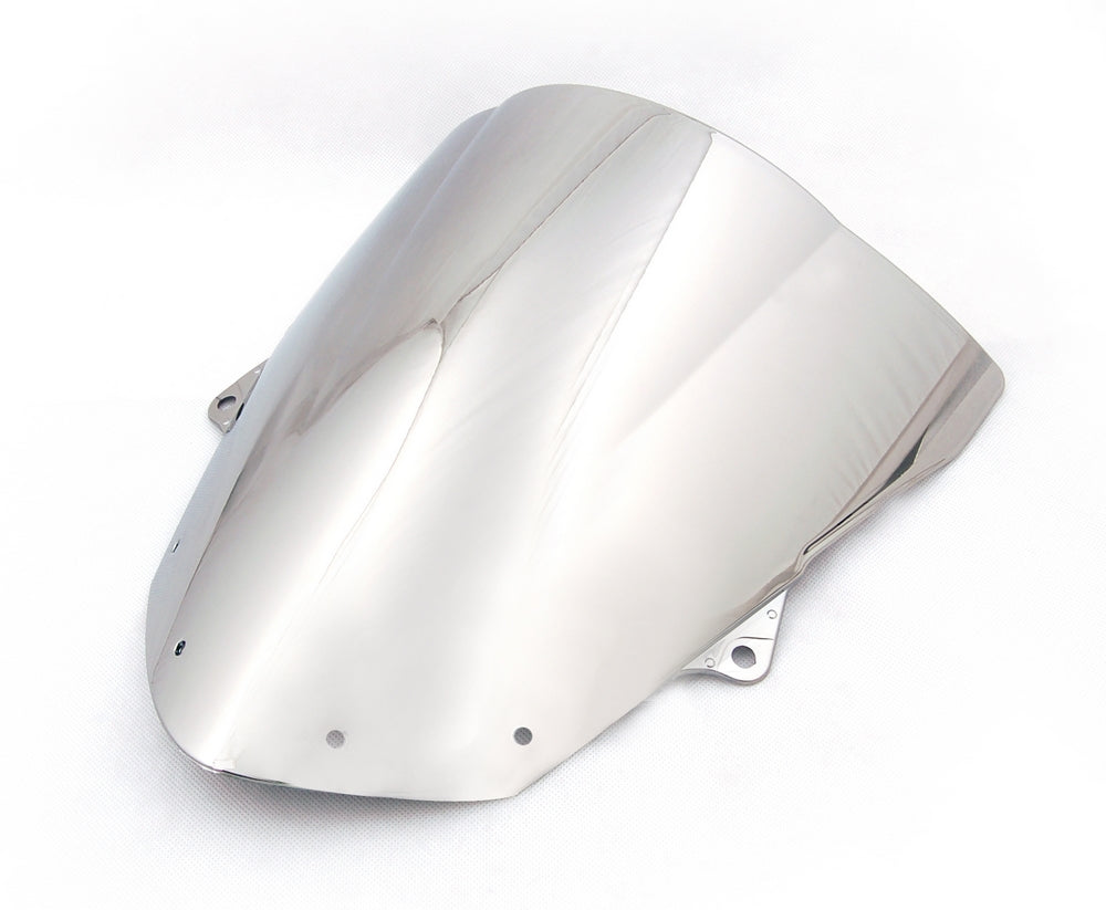 Windshield WindScreen Double Bubble For Kawasaki ZX6R 2009-14 ZX10R 08-10 Chrome Generic