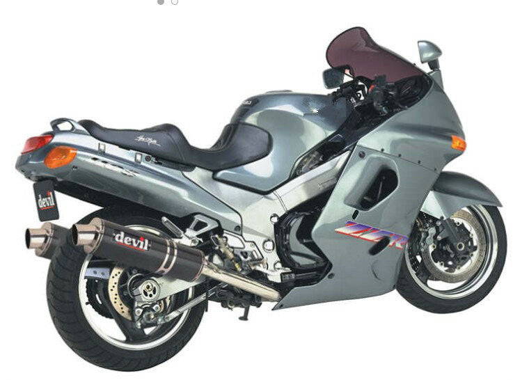 Amotopart 1993–2003 Kawasaki ZZR1100 graues Verkleidungsset