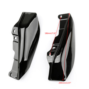 Black Mid-Frame Air Heat Deflector Trim Shield For Harley Touring Street Glide Generic