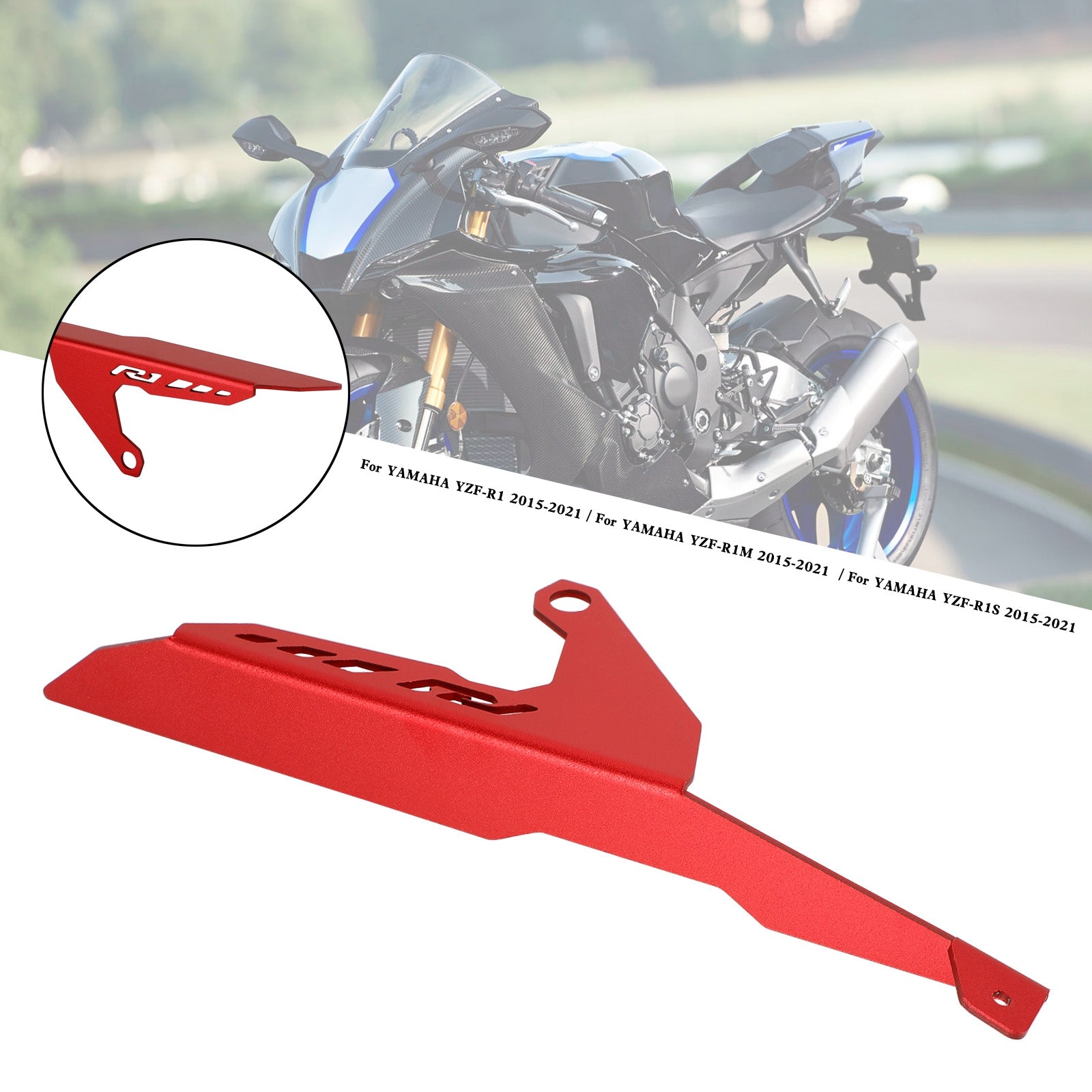 15-21 Yamaha YZF R1 R1M R1S Couvercle de protection de chaîne de pignon arrière