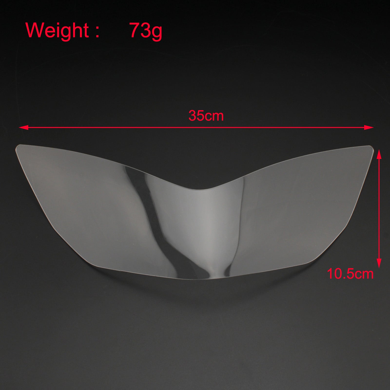 Frontlampenlinse Scheinwerferlinsenschutz Passend für Honda Forza 300 2018-2019 Smoke Generic
