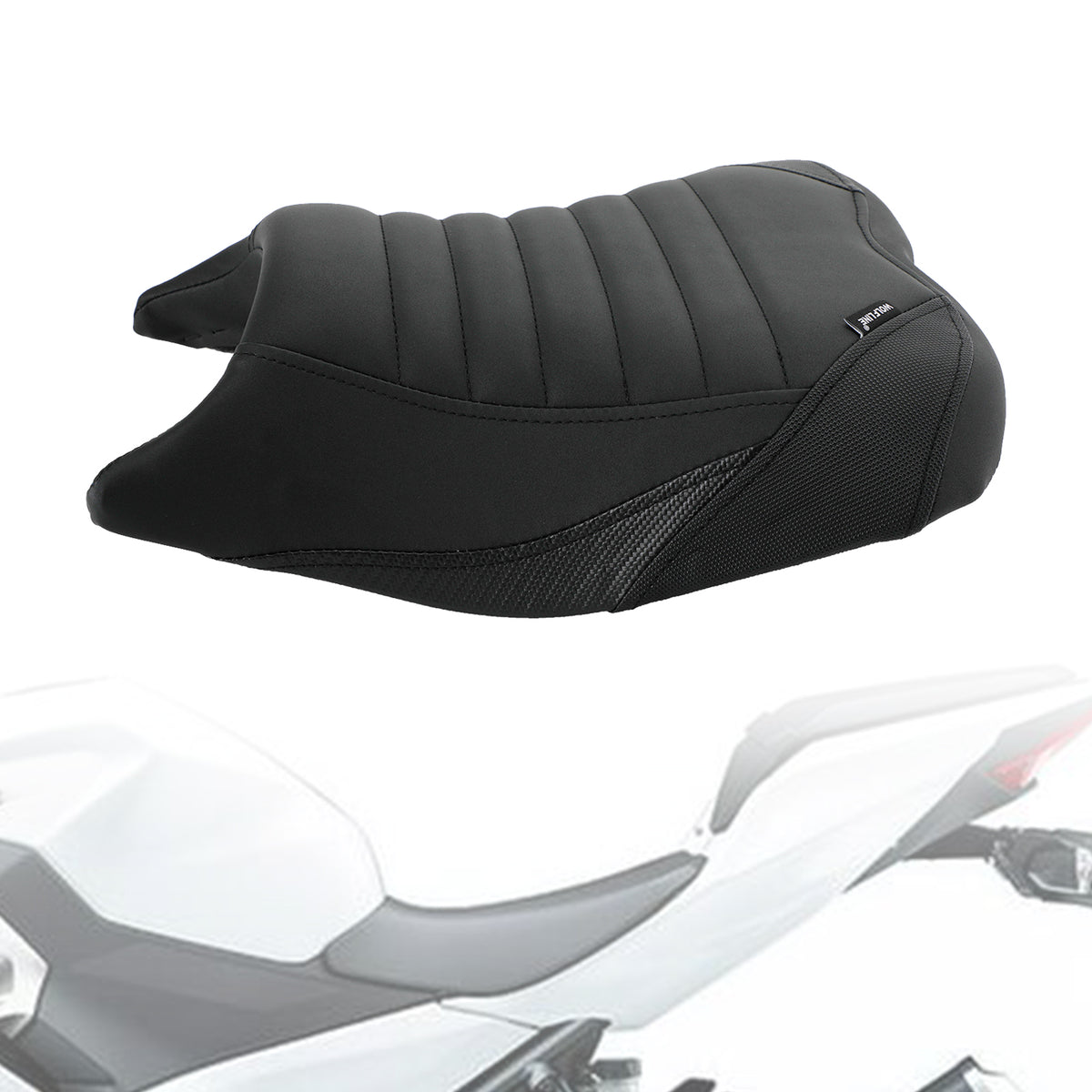 Complete Cushion Rider Passenger Seat Fits For Kawasaki Ninja 400 Z400 18-22 Green