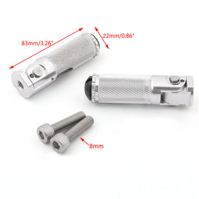 CNC Folding Foot Pegs Footpeg Rear Set Rest Racing For Universal Motorcycle