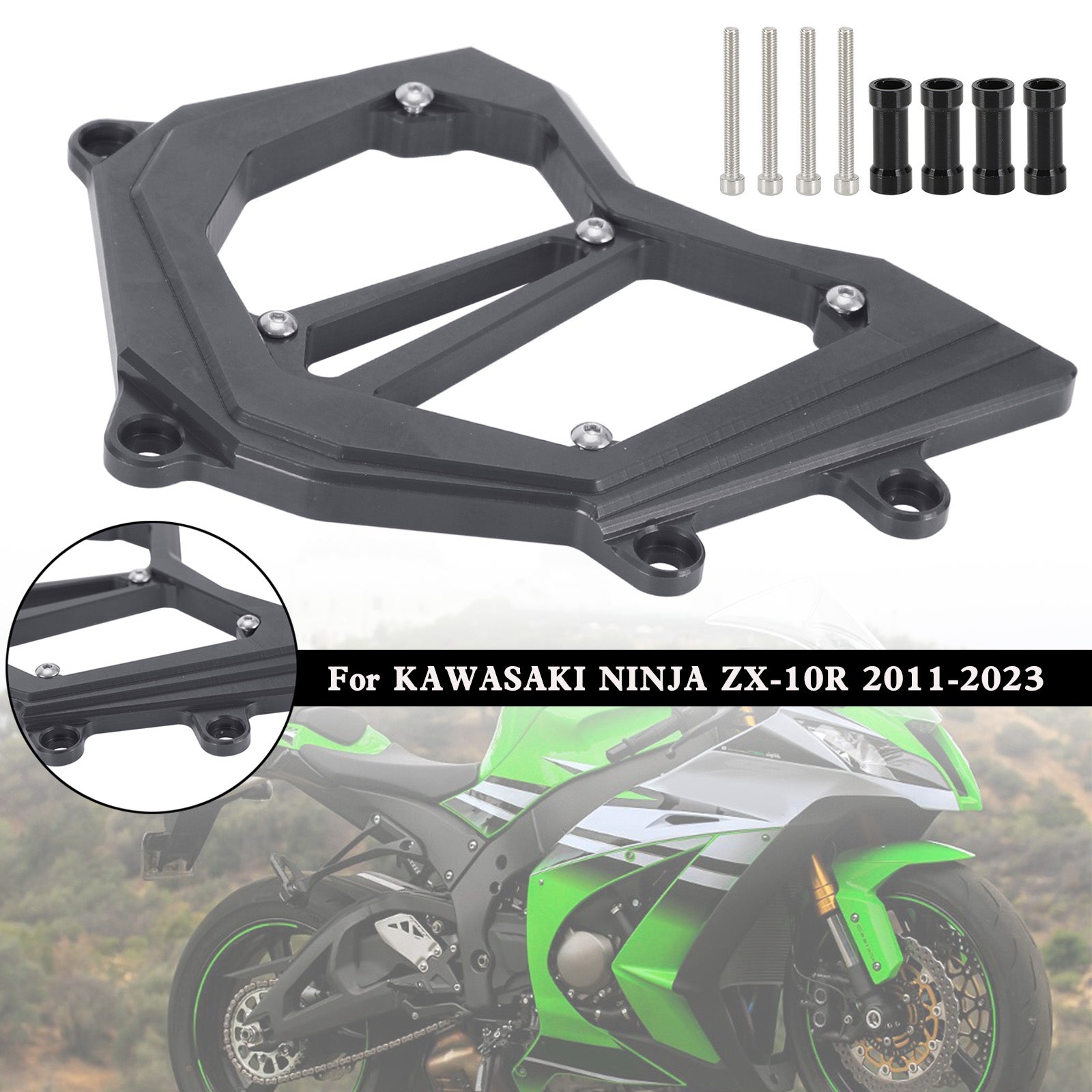 Front Sprocket Cover Chain Guard For KAWASAKI Ninja ZX-10R ZX10R 2011-2023