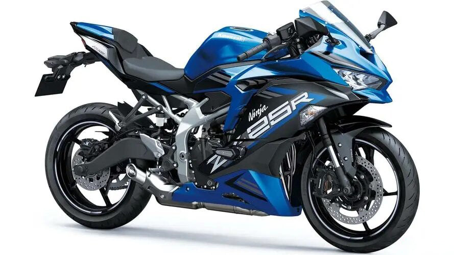 Amotopart 2019-2024 Kawasaki Ninja ZX25R ZX4R ZX4RR Black Blue Fairing Kit