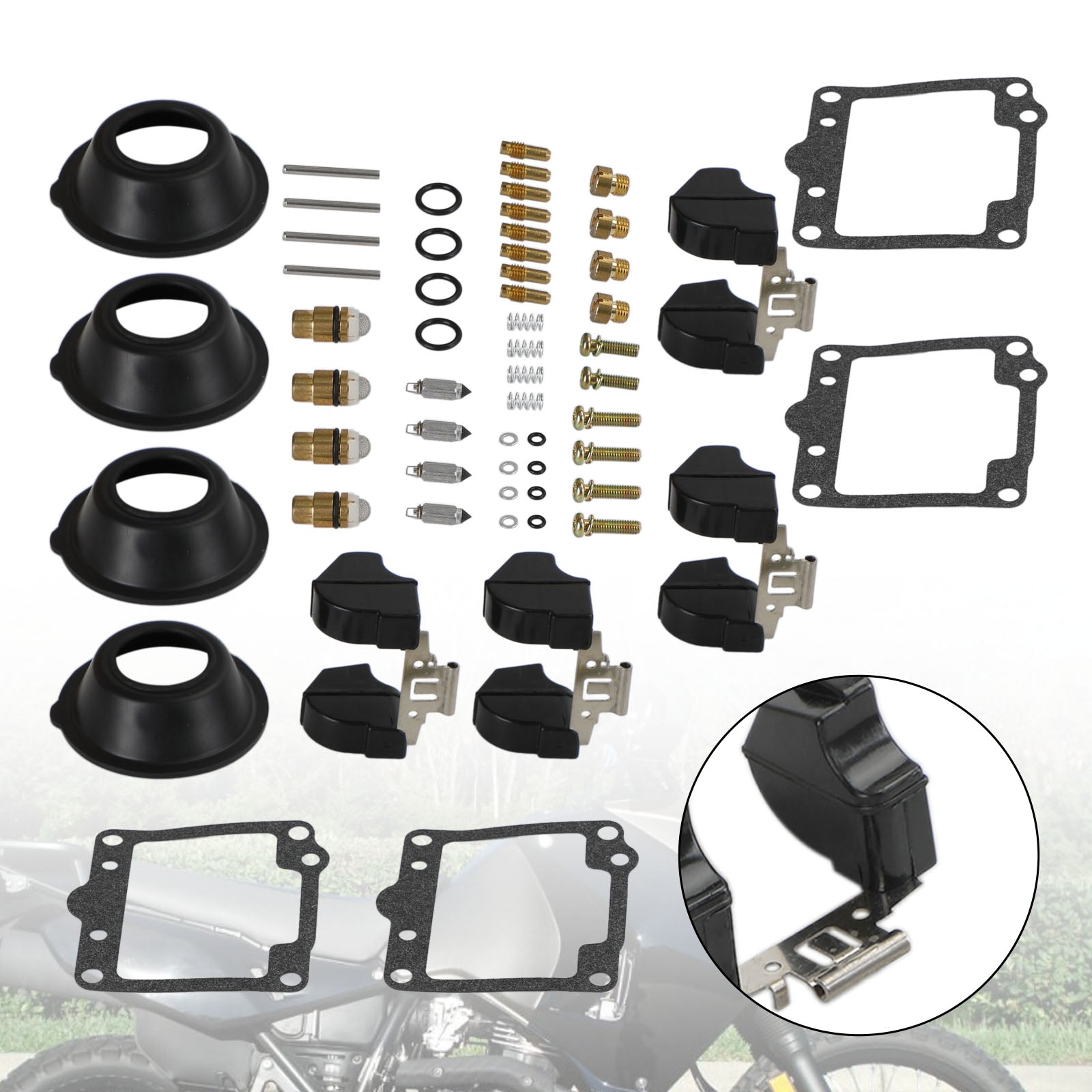 Kit de reparación de carburador 4X apto para Yamaha XS1100 XS1100L/S 1980-1981 genérico