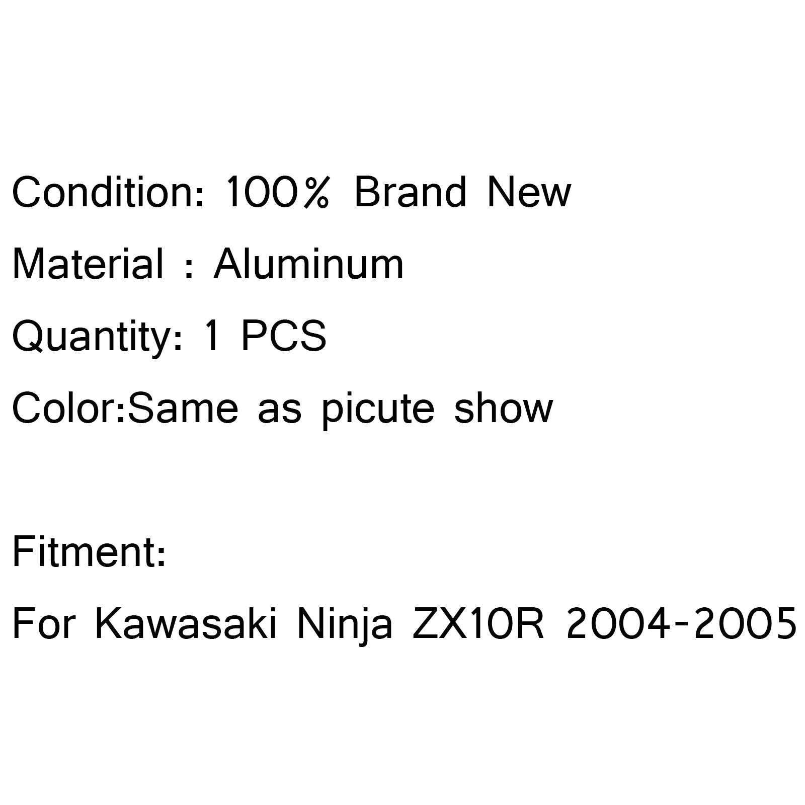 Schwarzer Aluminium-Kühlerkühler für Kawasaki Ninja ZX10R ZX-10R ZX 10R 2004–2005