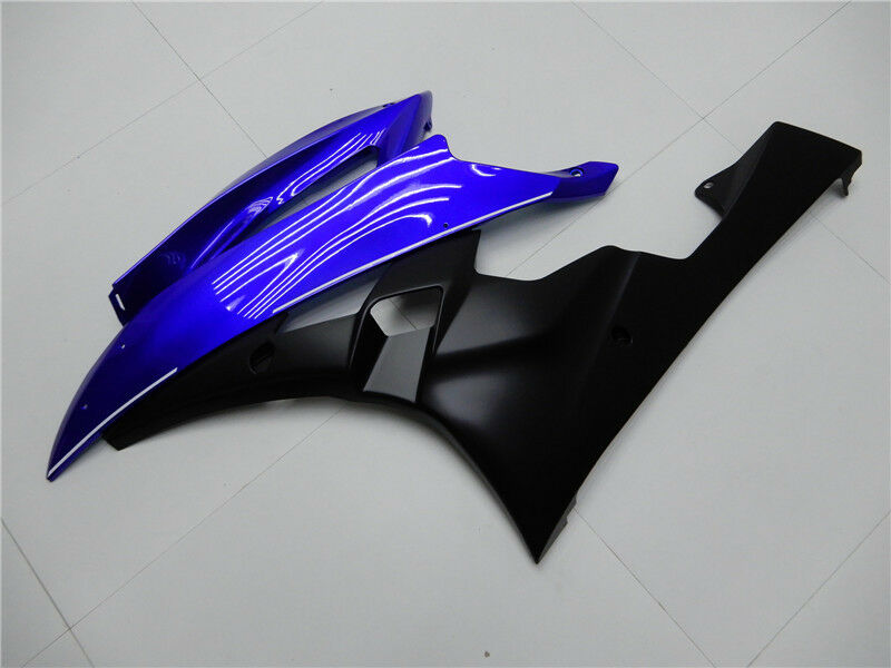 Amotopart 2006-2007 Yamaha YZF-R6 Fairing Blue Black Fairing Kit