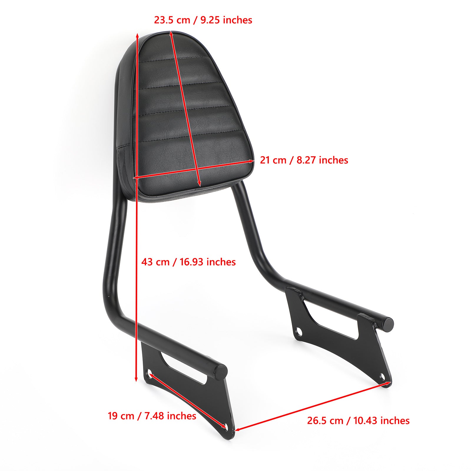 Passenger Backrest fit for Honda Rebel 300 500 CMX500 CMX300 2017-2021 Generic