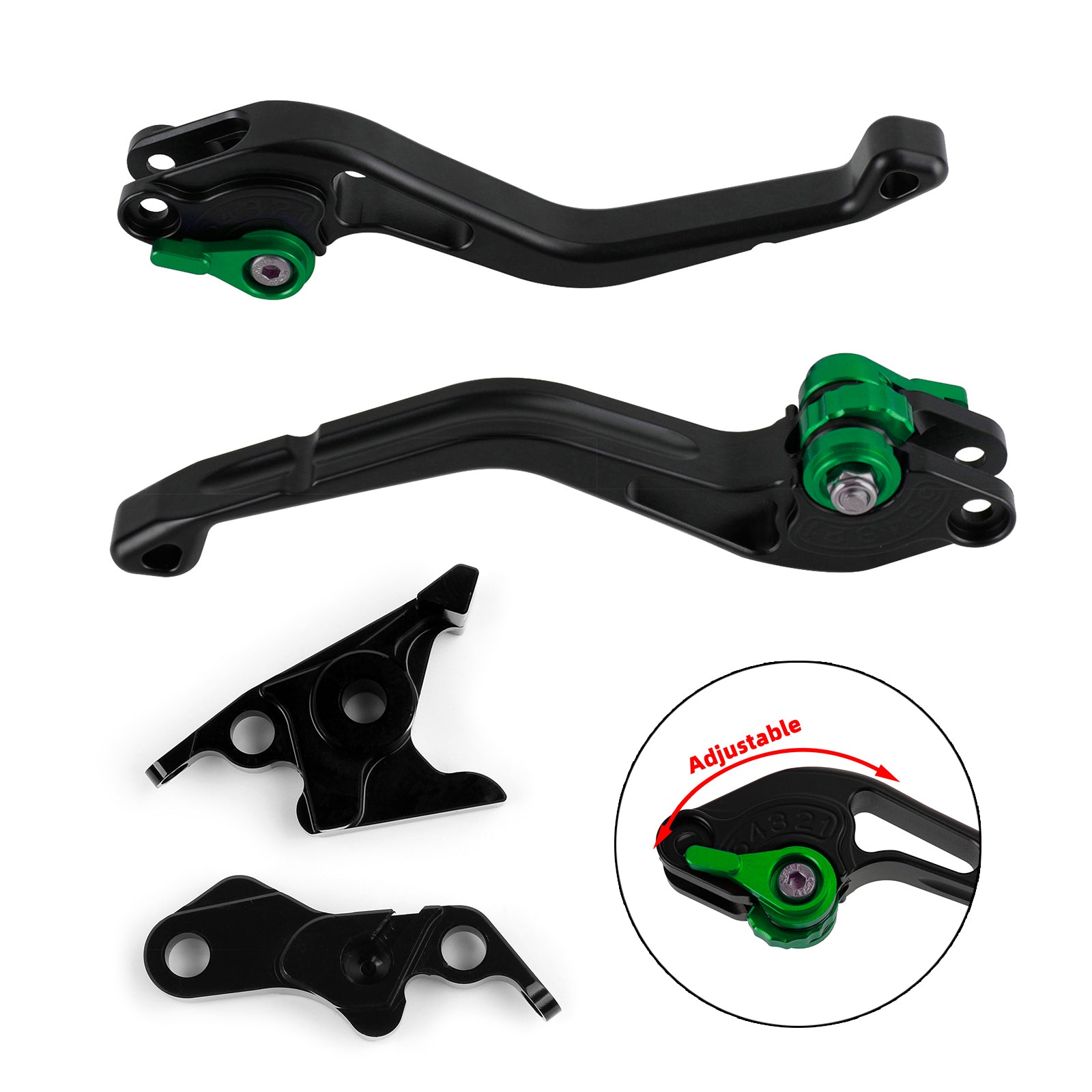 NUOVA leva freno frizione corta adatta per Hyosung GT250R 06-2010 GT650R 2006-2009