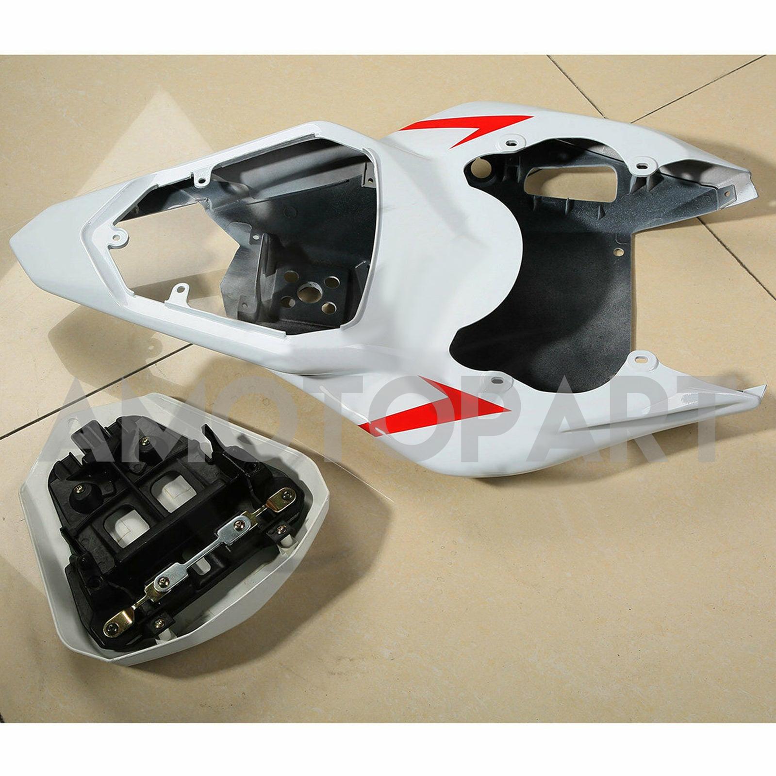 Amotopart 2006-2007 Yamaha YZF-R6 Rouge&Kit de carénage blanc