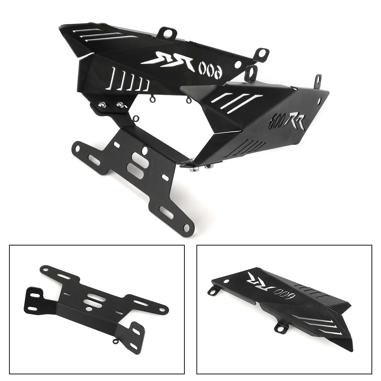 License Plate Bracket Holder Fit For HONDA CBR600RR 2007-2011 Black Generic