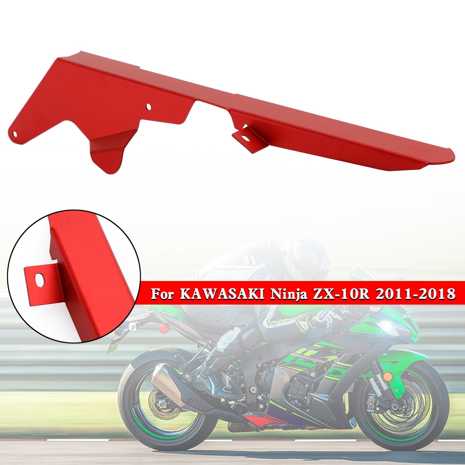 Couvercle de protection de chaîne de pignon pour KAWASAKI ZX-10R 2011 – 2018