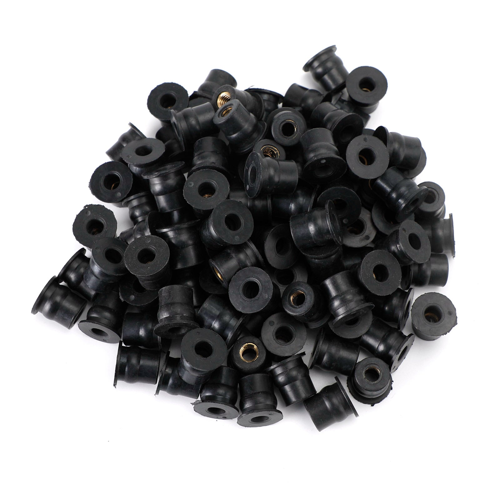 Dadi in gomma M6 Wellnuts per carenatura e fissaggio dello schermo Confezione da 100 - Foro da 13 mm