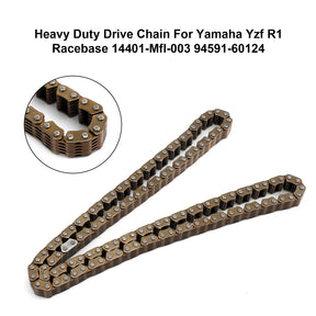 Heavy Timing Drive Chain For Yamaha Yzf R1 Racebase 14401-Mfl-003 94591-60124 Generic