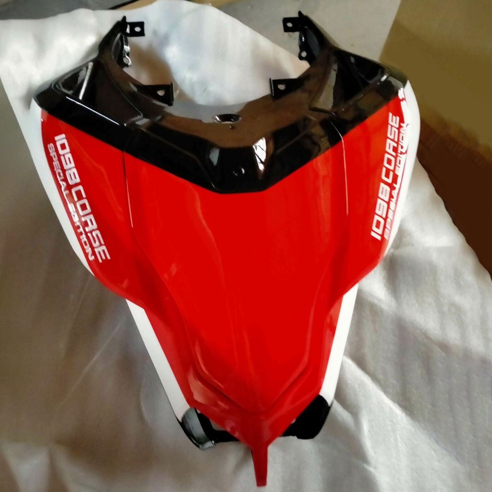 Amotopart 2007–2012 Ducati 1098 848 1198 rot-weißes Verkleidungsset