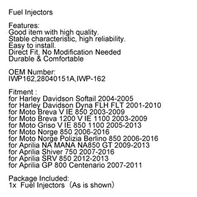 Kraftstoffeinspritzdüsen für Dyna FLH FLT 2001–2010 IWP162 28040151A IWP-162 Generic