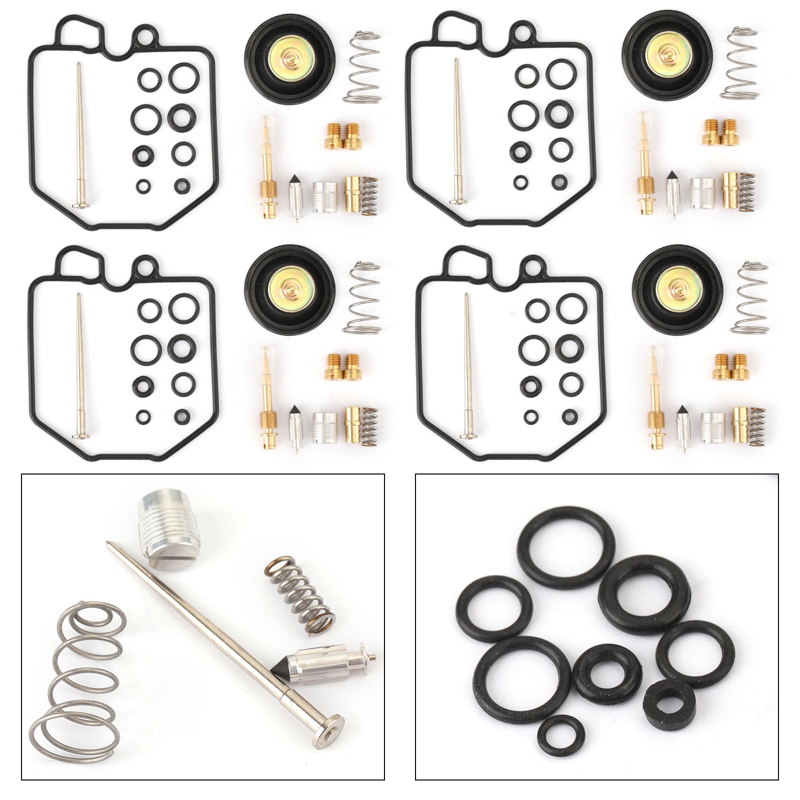 4x Kit di ricostruzione riparazione carburatore carb valvola di intercettazione aria per Honda CB750K 1980-82