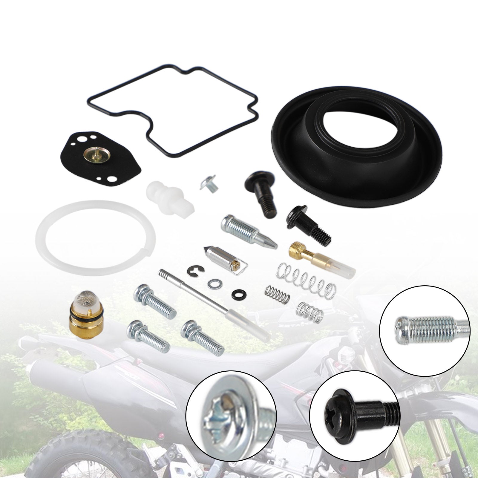 Kit de reparación y reconstrucción de carburador apto para Suzuki DRZ400 DRZ400E DRZ400S DRZ400SM genérico