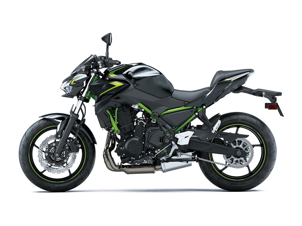 Amotopart 2020-2021 Kawasaki Z900 Kit de carénage vert et noir