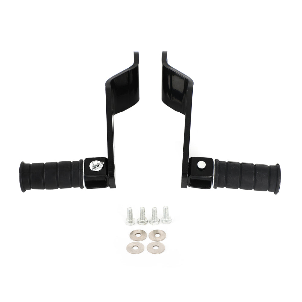 Black Rear Passenger Foot Pegs For Yamaha Bolt XVS950 XVS950R-Spec 2014-2020 Generic