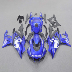 Amotopart Yamaha 2019–2021 YZF R3/YZF R25 Schwarz &amp; Blau Style2 Verkleidungsset
