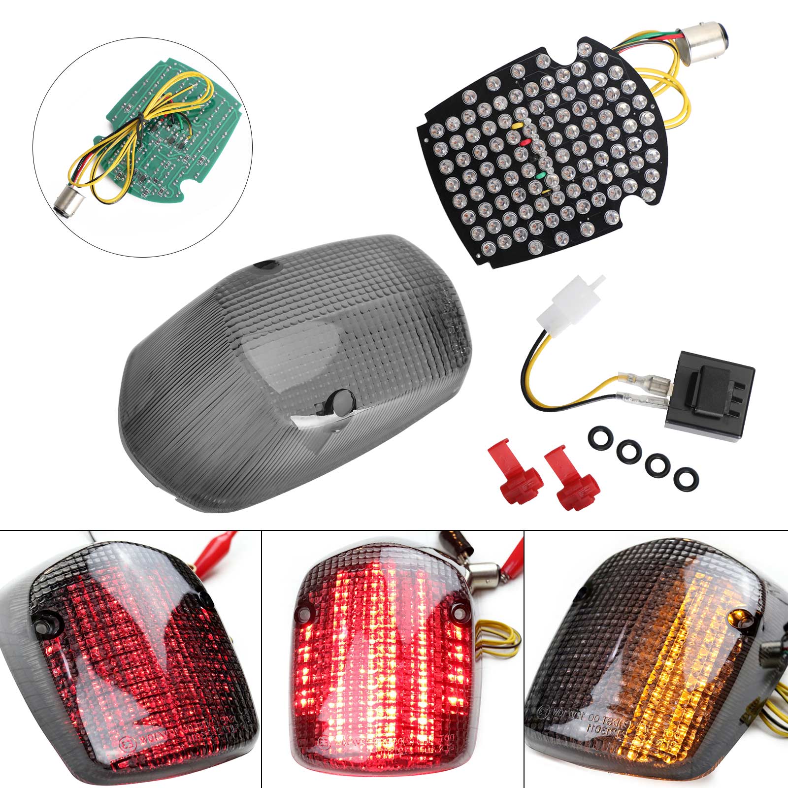 Integrated LED Rear/Tail Light For Honda Sabre Shadow ACE Deluxe Valkyrie Generic