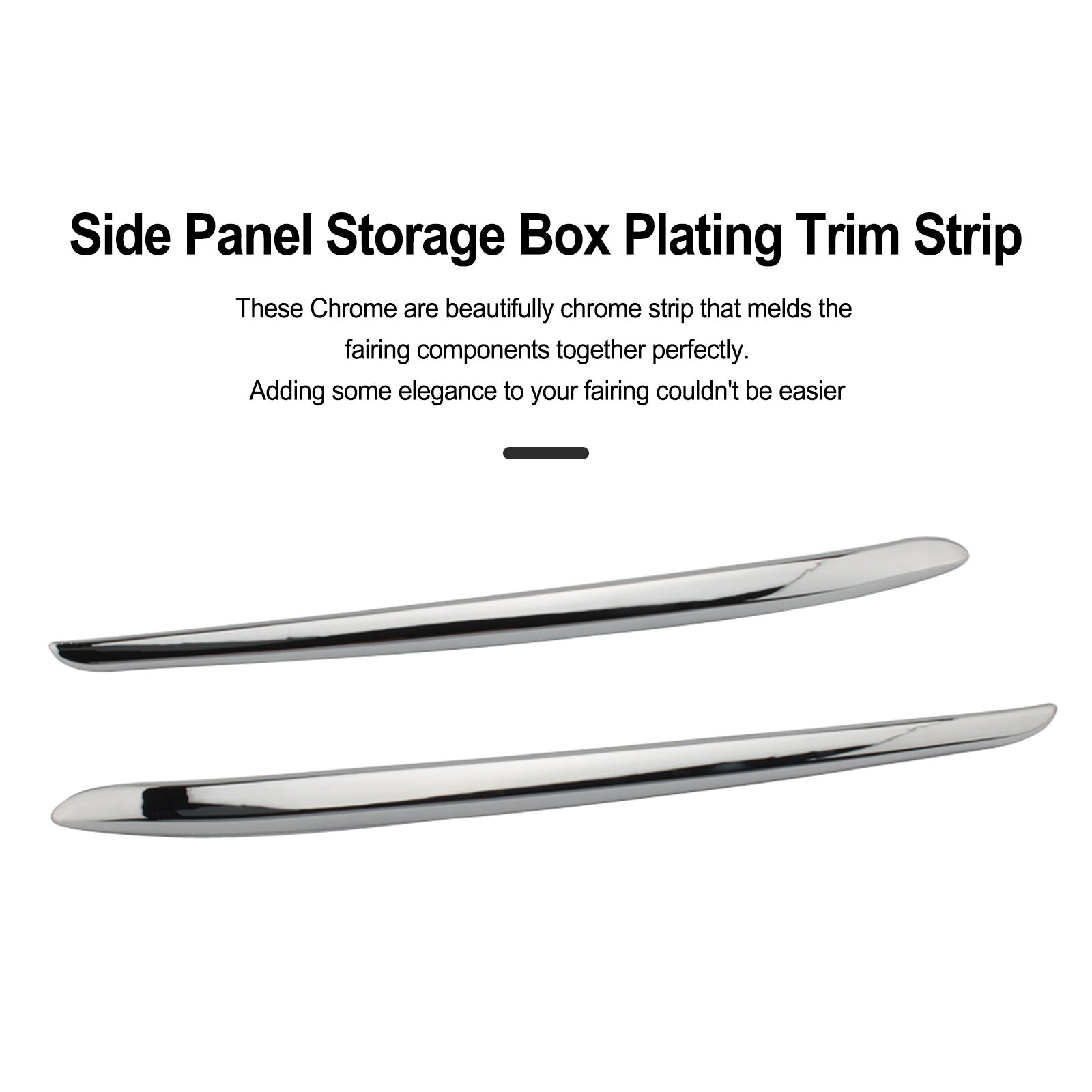 Chrome Side Panel Storage Box Plating Trim Strip For BMW K1600GTL 2011-2018 Generic