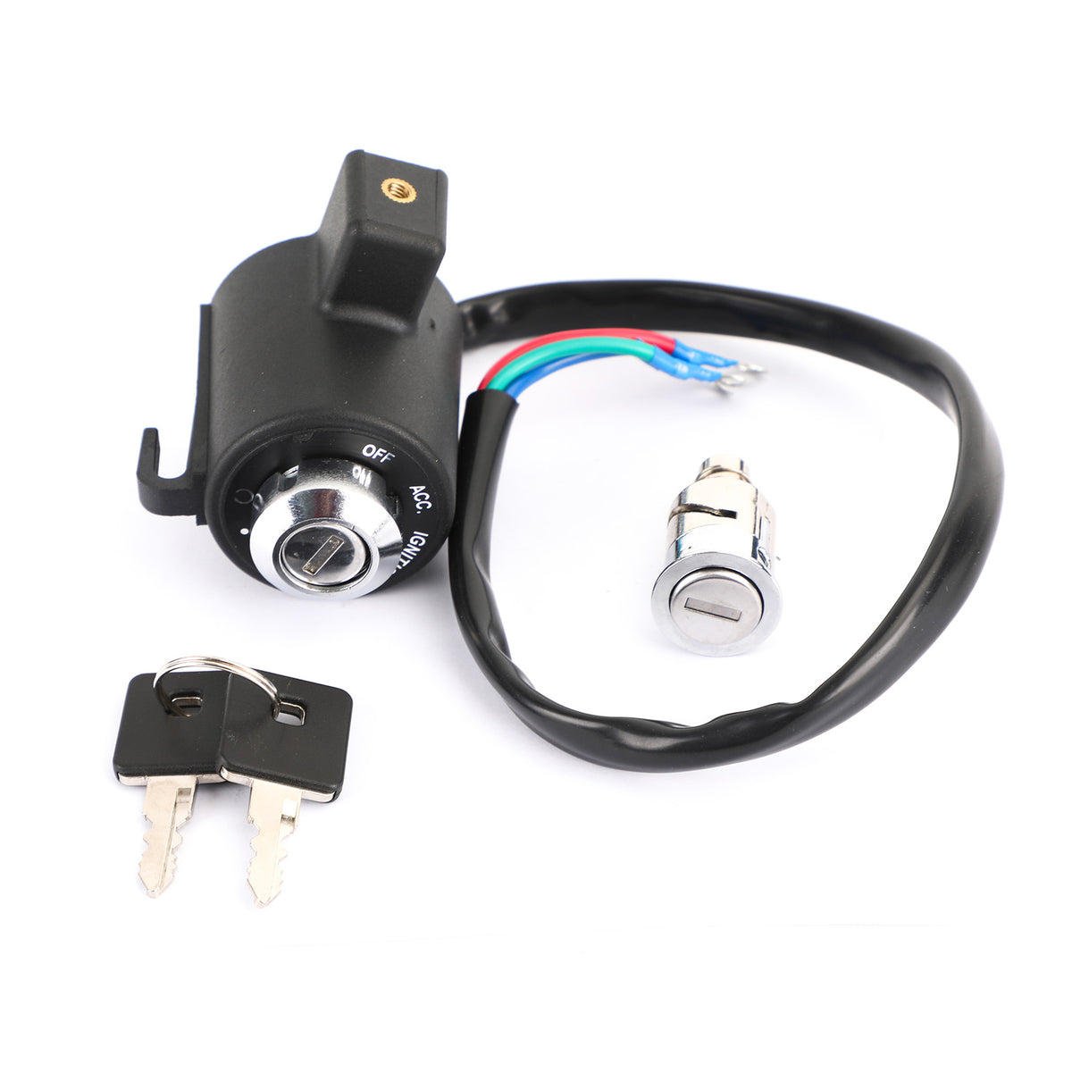 Ignition Key Switch Tail Box Lock Set Fit For XL883R Sportster 883R 2010 XL883N 4LE2 Iron 883 2010-2011 FXRS Low Rider 1991-1992 FXR Super Glide 1991-1994